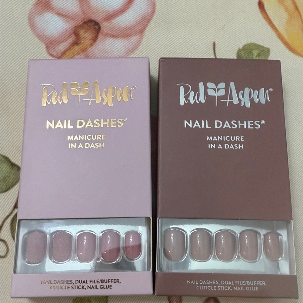 Red Aspen Nail Dashes Set of 2